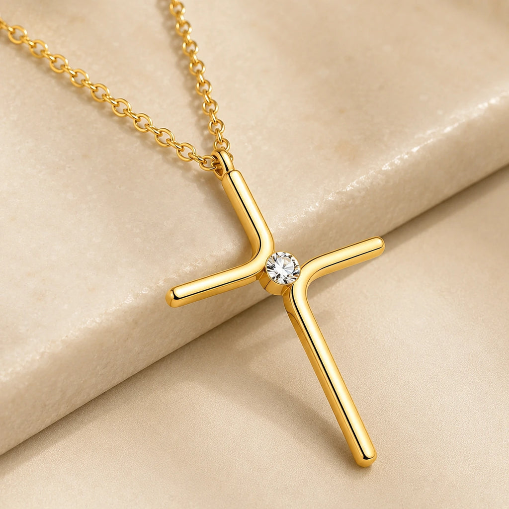 Lorvesa Faith Cross Necklace